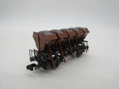 Roco N - 24008 - 4-delige set Muldenkippwagens van de DB