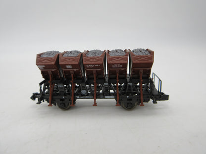 Roco N - 24008 - 4-delige set Muldenkippwagens van de DB