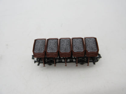 Roco N - 24008 - 4-delige set Muldenkippwagens van de DB