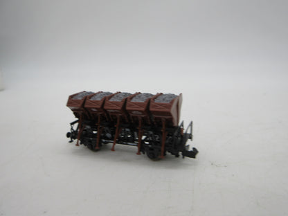 Roco N - 24008 - 4-delige set Muldenkippwagens van de DB
