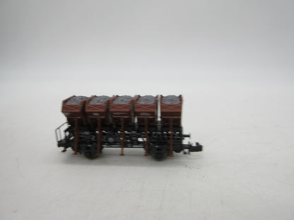 Roco N - 24008 - 4-delige set Muldenkippwagens van de DB