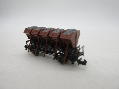 Roco N - 24008 - 4-delige set Muldenkippwagens van de DB