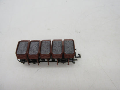 Roco N - 24008 - 4-delige set Muldenkippwagens van de DB