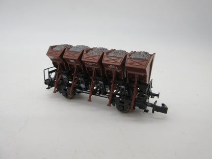 Roco N - 24008 - 4-delige set Muldenkippwagens van de DB