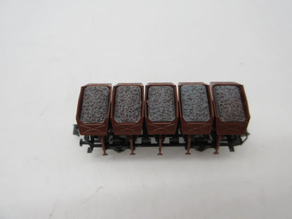 Roco N - 24008 - 4-delige set Muldenkippwagens van de DB