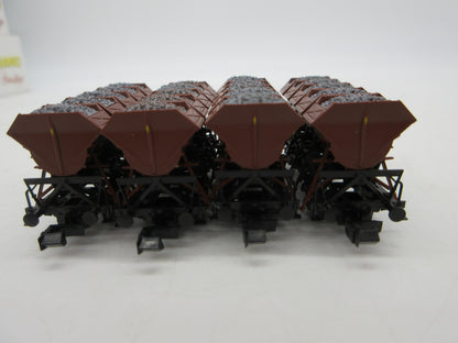 Roco N - 24008 - 4-delige set Muldenkippwagens van de DB