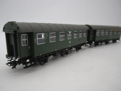 Märklin H0 - 00795-02 - Dubbelsetje Umbauwagen 2e klas/1e klas van de DB