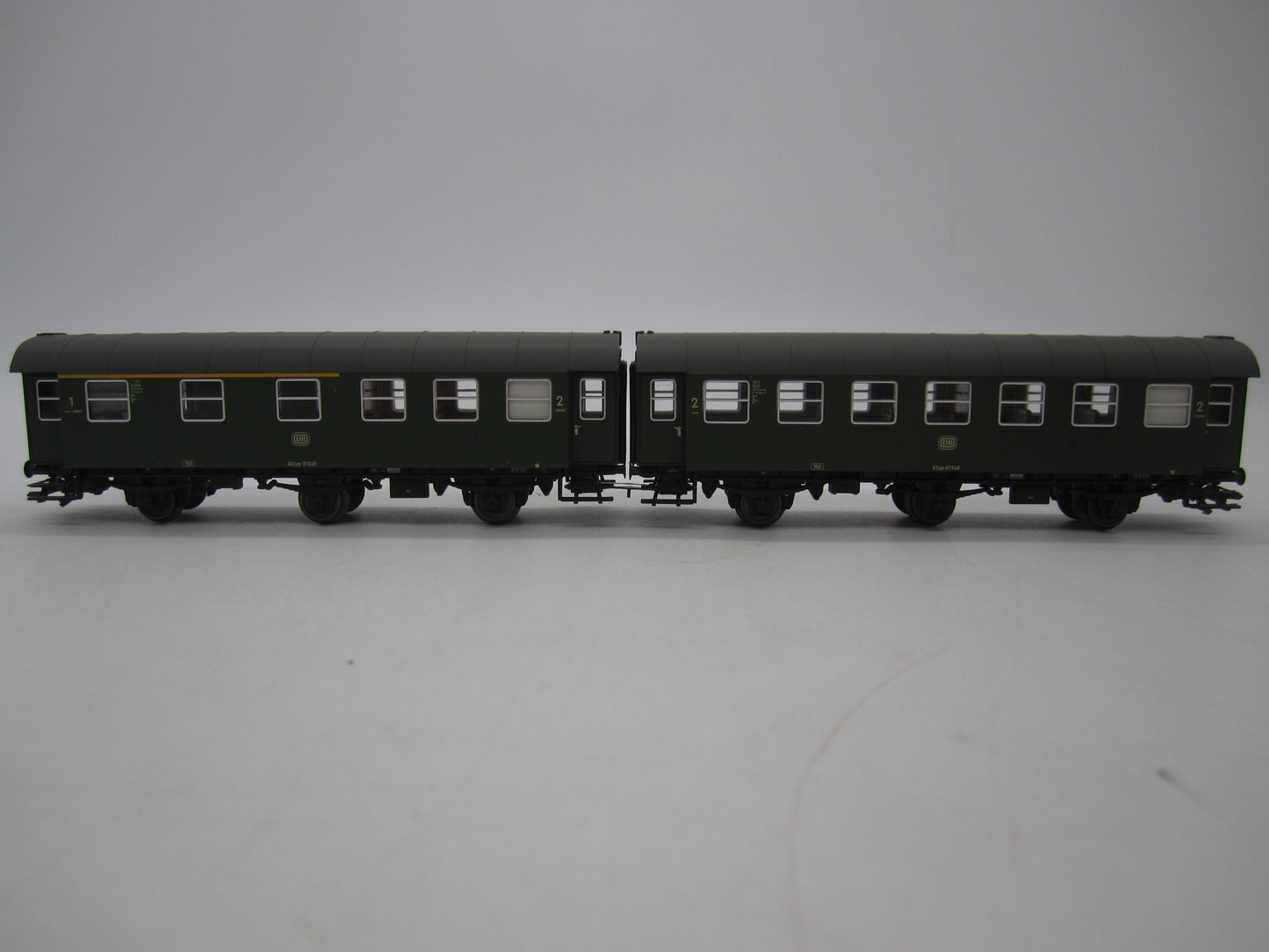 Märklin H0 - 00795-02 - Dubbelsetje Umbauwagen 2e klas/1e klas van de DB