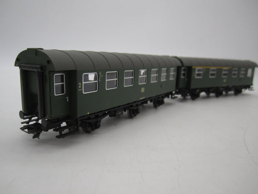 Märklin H0 - 00795-03 - Dubbelsetje Umbauwagen 2e klas/1e klas van de DB