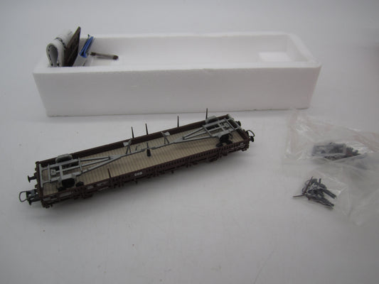 Roco H0 - 47787 - 2-assige rongenwagen, beladen met aanhangers van de DSB
