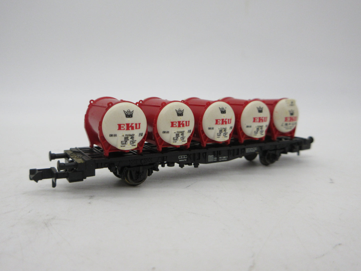 Fleischmann Piccolo N - 8230 - Containerdraagwagen "Eku" van de DB