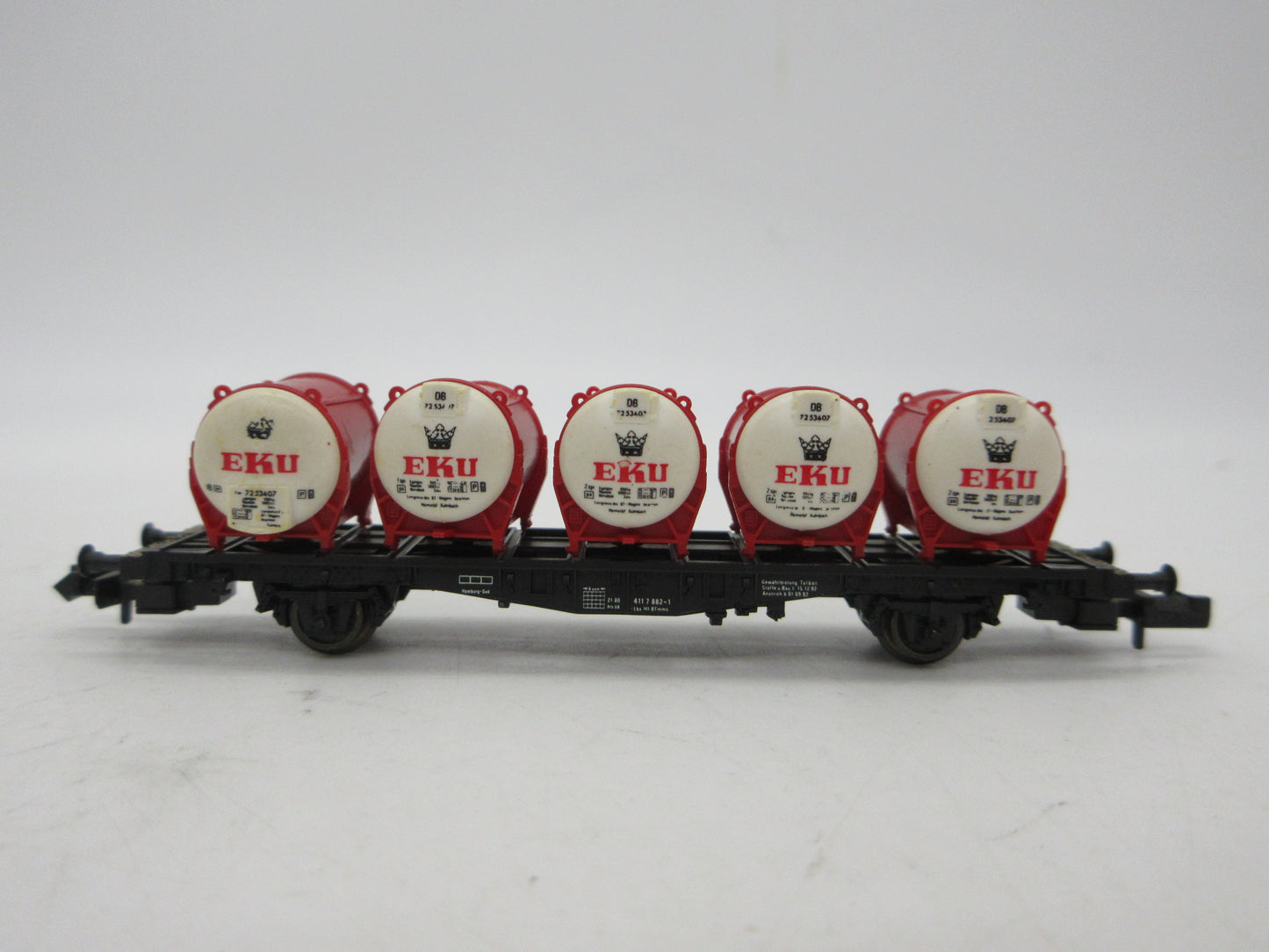 Fleischmann Piccolo N - 8230 - Containerdraagwagen "Eku" van de DB