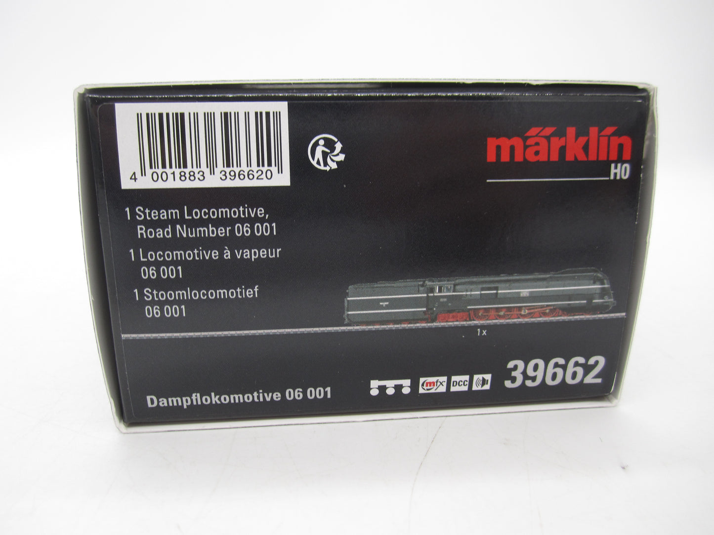 Märklin H0 - 39662 - Stoomloc met tender, BR 06 van de DR - MFX+/Sound - Insider