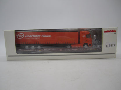 Märklin H0 - 47428 - Lage vloerwagen Saadkms 690 "Rollende Landstrasse" van de DB