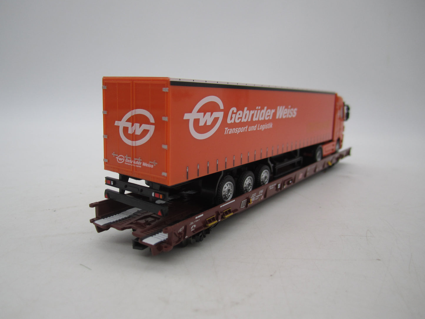 Märklin H0 - 47428 - Lage vloerwagen Saadkms 690 "Rollende Landstrasse" van de DB