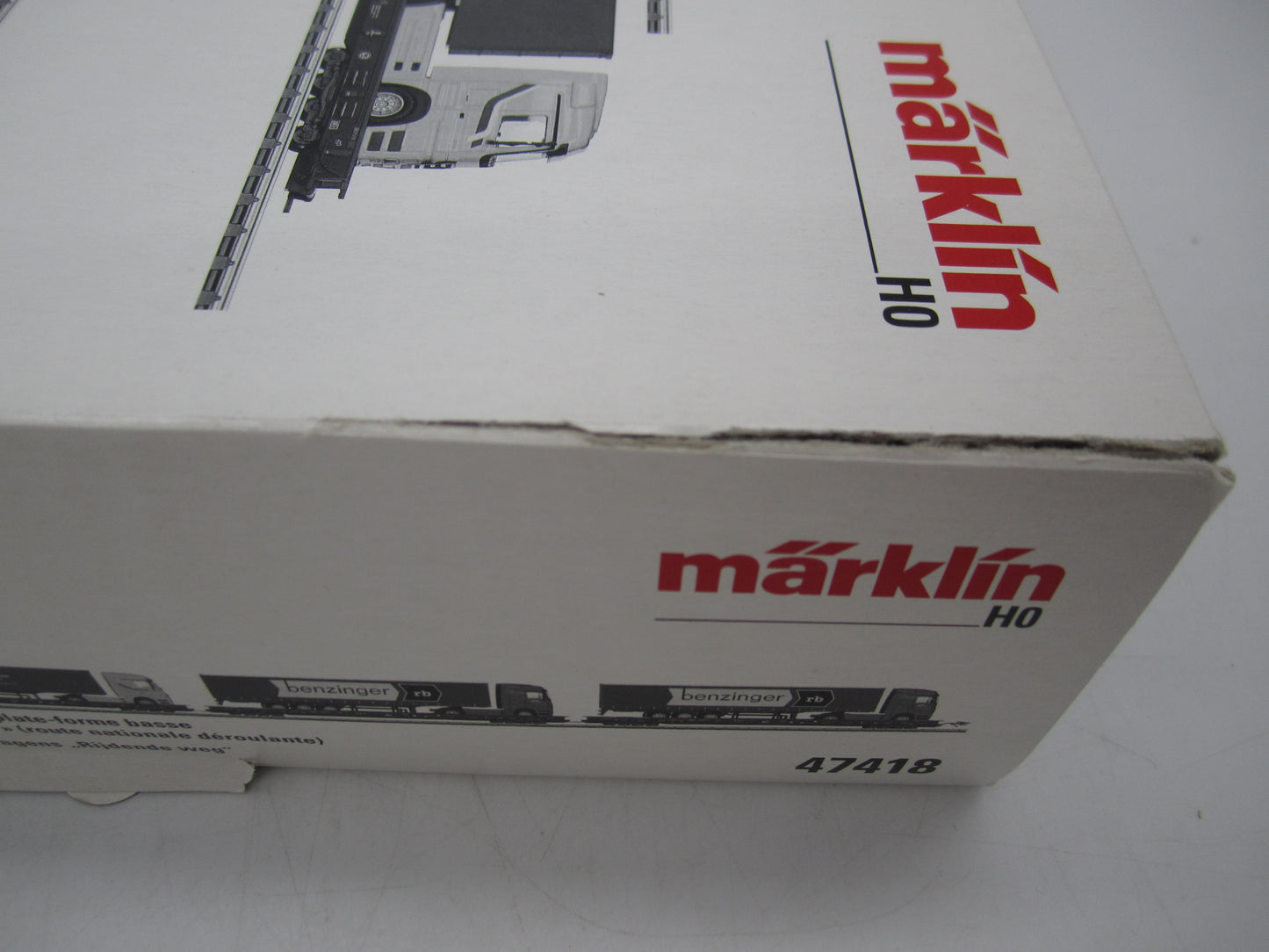 Märklin H0 - 47418 - 5-delige set Lage vloerwagens Saadkms 690 "Rollende Landstrasse" van de DB