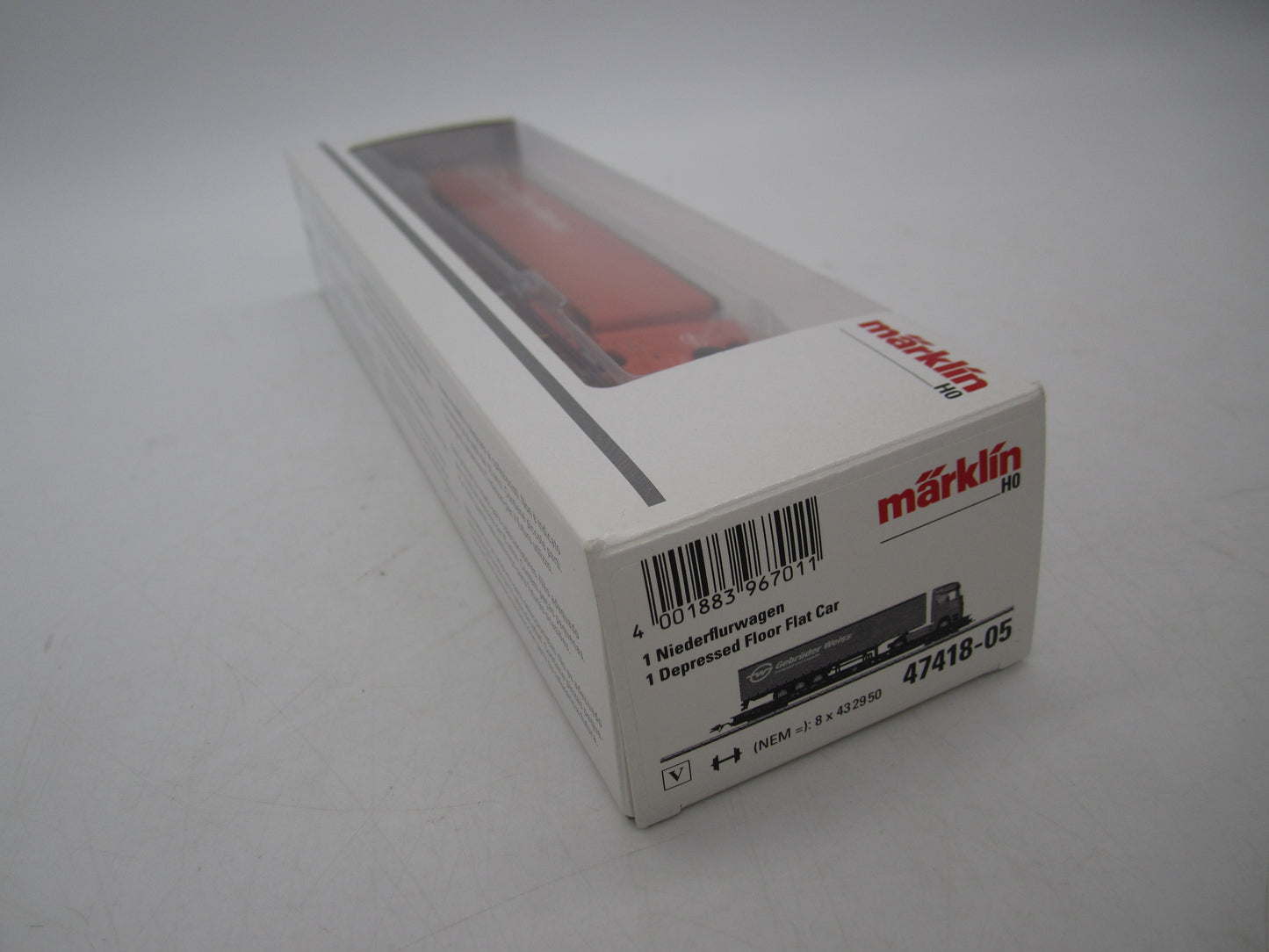 Märklin H0 - 47418 - 5-delige set Lage vloerwagens Saadkms 690 "Rollende Landstrasse" van de DB