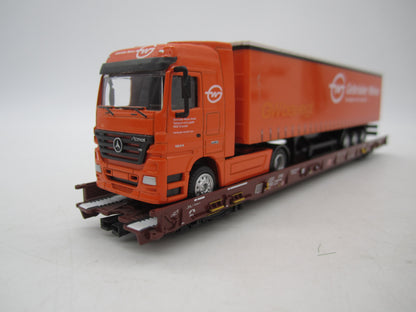 Märklin H0 - 47418 - 5-delige set Lage vloerwagens Saadkms 690 "Rollende Landstrasse" van de DB