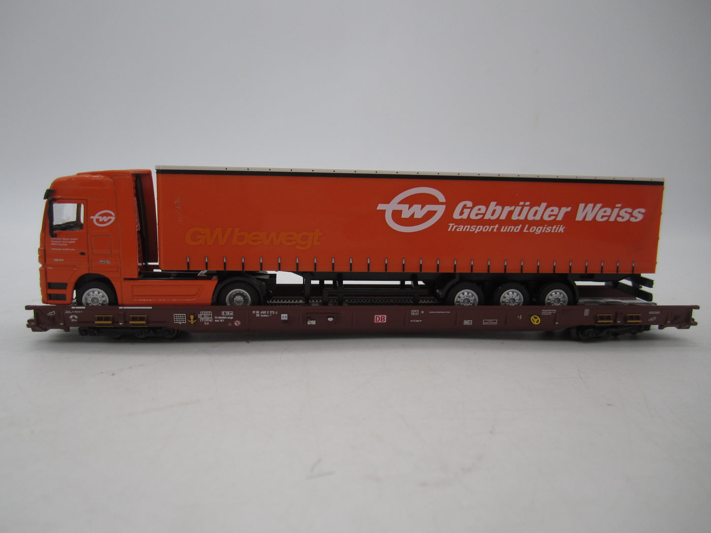 Märklin H0 - 47418 - 5-delige set Lage vloerwagens Saadkms 690 "Rollende Landstrasse" van de DB