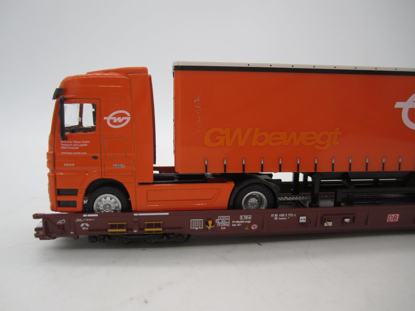 Märklin H0 - 47418 - 5-delige set Lage vloerwagens Saadkms 690 "Rollende Landstrasse" van de DB