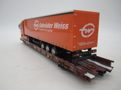 Märklin H0 - 47418 - 5-delige set Lage vloerwagens Saadkms 690 "Rollende Landstrasse" van de DB