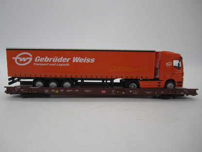 Märklin H0 - 47418 - 5-delige set Lage vloerwagens Saadkms 690 "Rollende Landstrasse" van de DB