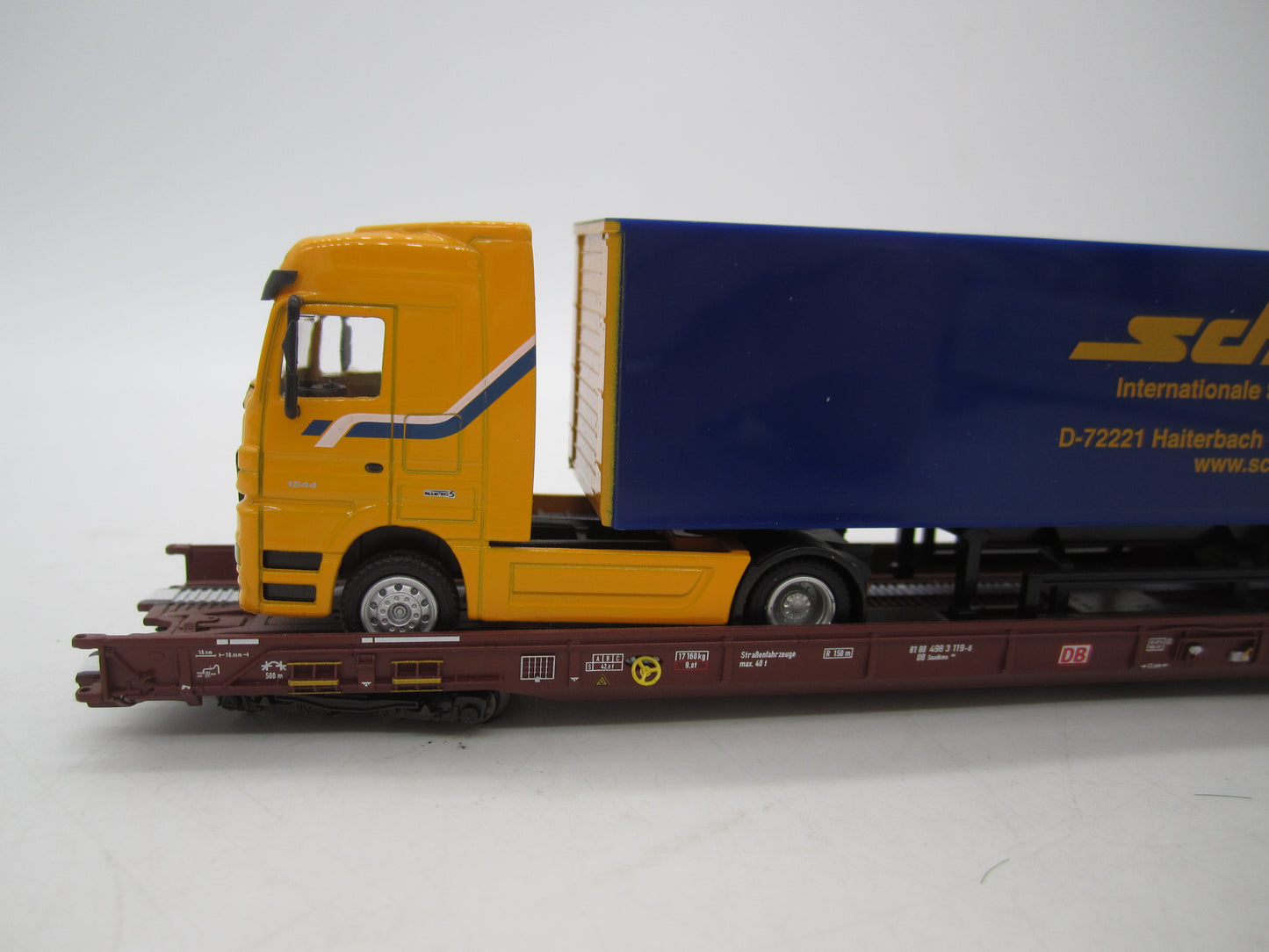 Märklin H0 - 47418 - 5-delige set Lage vloerwagens Saadkms 690 "Rollende Landstrasse" van de DB