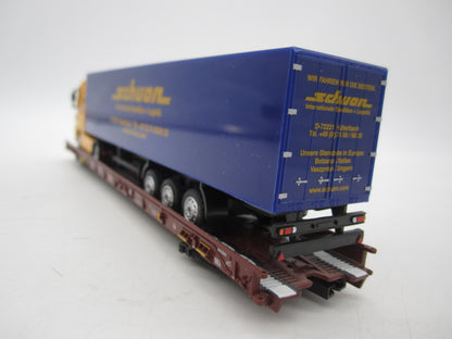 Märklin H0 - 47418 - 5-delige set Lage vloerwagens Saadkms 690 "Rollende Landstrasse" van de DB