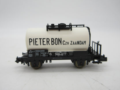 Minitrix N - 15625 - 2-delige set ketelwagens 'Pieter Bon' van de NS