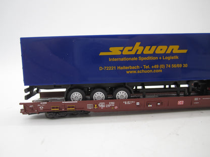 Märklin H0 - 47418 - 5-delige set Lage vloerwagens Saadkms 690 "Rollende Landstrasse" van de DB