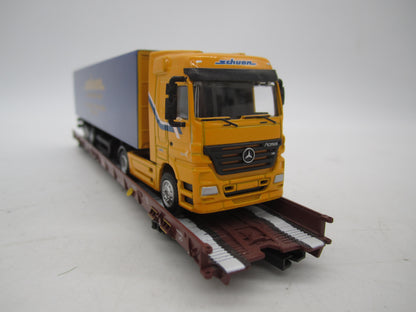 Märklin H0 - 47418 - 5-delige set Lage vloerwagens Saadkms 690 "Rollende Landstrasse" van de DB