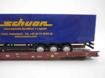 Märklin H0 - 47418 - 5-delige set Lage vloerwagens Saadkms 690 "Rollende Landstrasse" van de DB