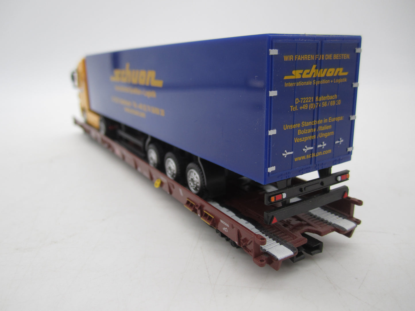 Märklin H0 - 47418 - 5-delige set Lage vloerwagens Saadkms 690 "Rollende Landstrasse" van de DB