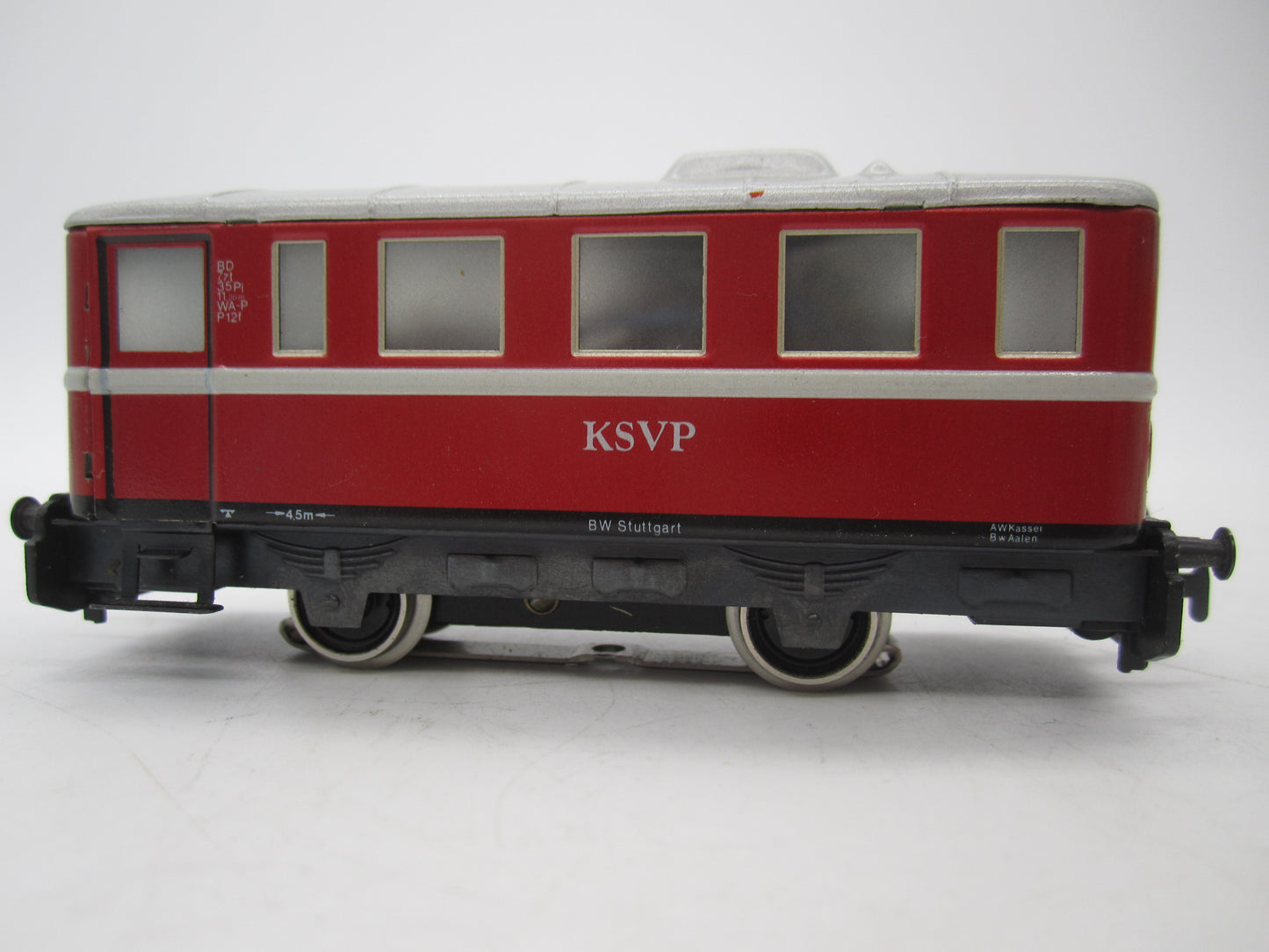 Primex H0 - 3018 - Railbus met bijwagen van de KSVP - Digitaal