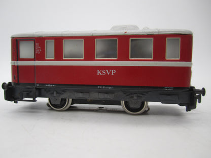 Primex H0 - 3018 - Railbus met bijwagen van de KSVP - Digitaal