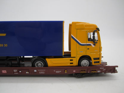 Märklin H0 - 47418 - 5-delige set Lage vloerwagens Saadkms 690 "Rollende Landstrasse" van de DB