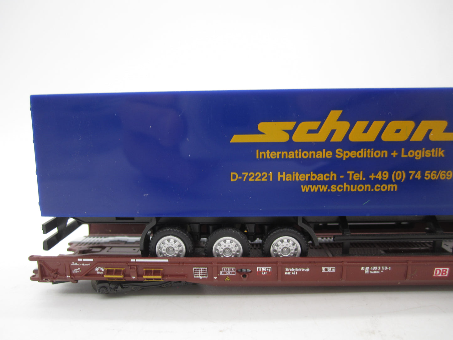 Märklin H0 - 47418 - 5-delige set Lage vloerwagens Saadkms 690 "Rollende Landstrasse" van de DB