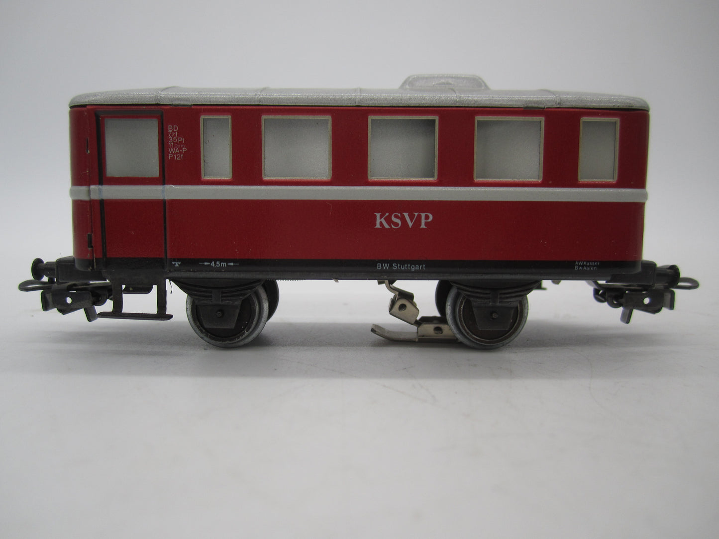 Primex H0 - 3018 - Railbus met bijwagen van de KSVP - Digitaal