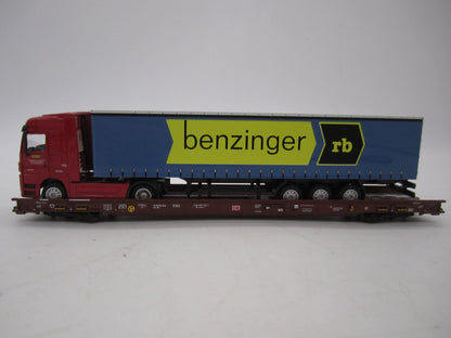 Märklin H0 - 47418 - 5-delige set Lage vloerwagens Saadkms 690 "Rollende Landstrasse" van de DB