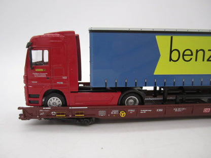 Märklin H0 - 47418 - 5-delige set Lage vloerwagens Saadkms 690 "Rollende Landstrasse" van de DB