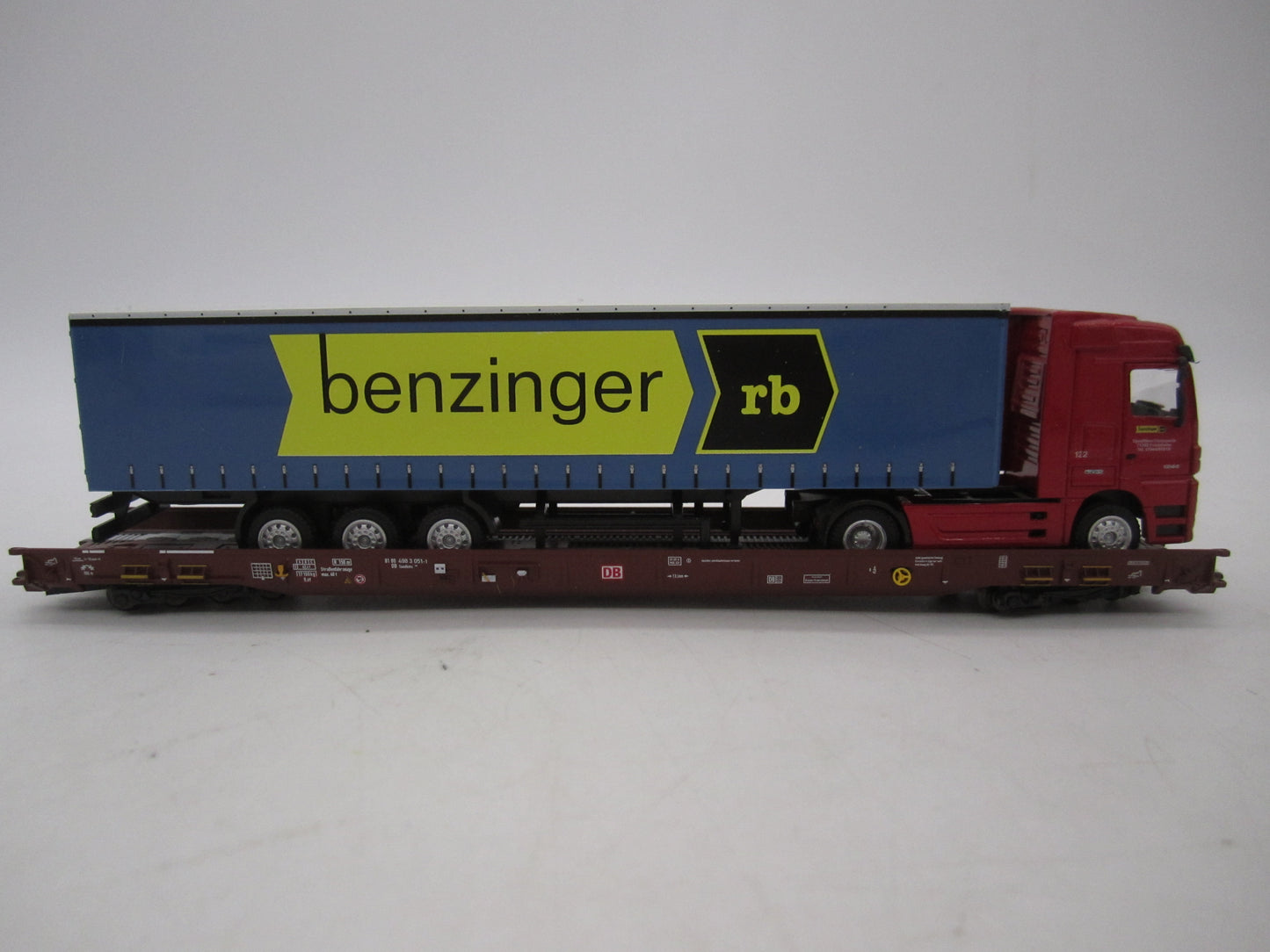 Märklin H0 - 47418 - 5-delige set Lage vloerwagens Saadkms 690 "Rollende Landstrasse" van de DB