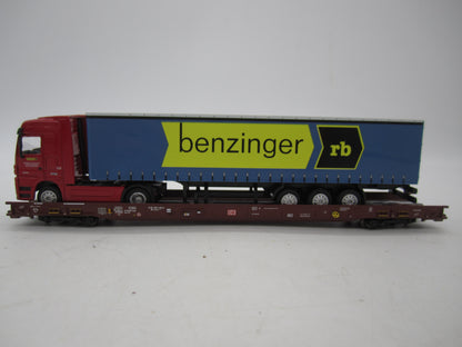 Märklin H0 - 47418 - 5-delige set Lage vloerwagens Saadkms 690 "Rollende Landstrasse" van de DB