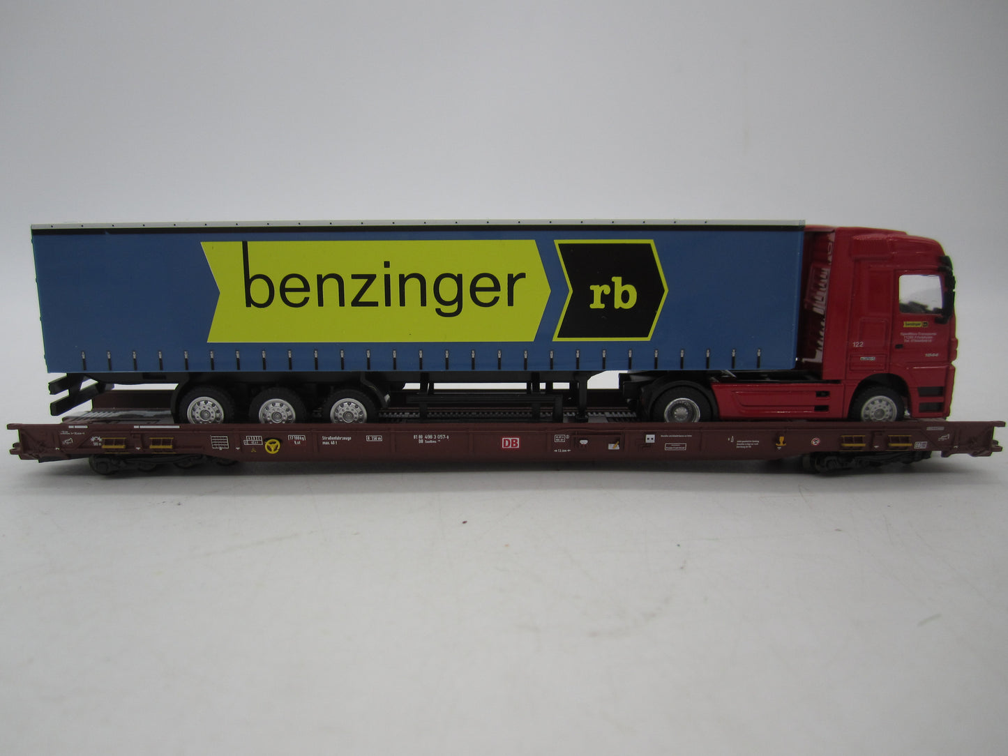 Märklin H0 - 47418 - 5-delige set Lage vloerwagens Saadkms 690 "Rollende Landstrasse" van de DB