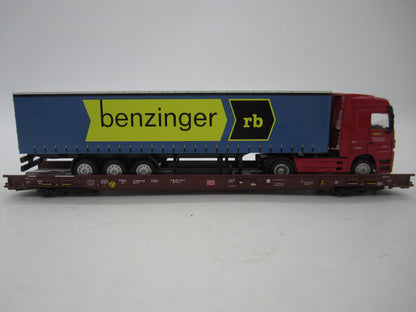 Märklin H0 - 47418 - 5-delige set Lage vloerwagens Saadkms 690 "Rollende Landstrasse" van de DB