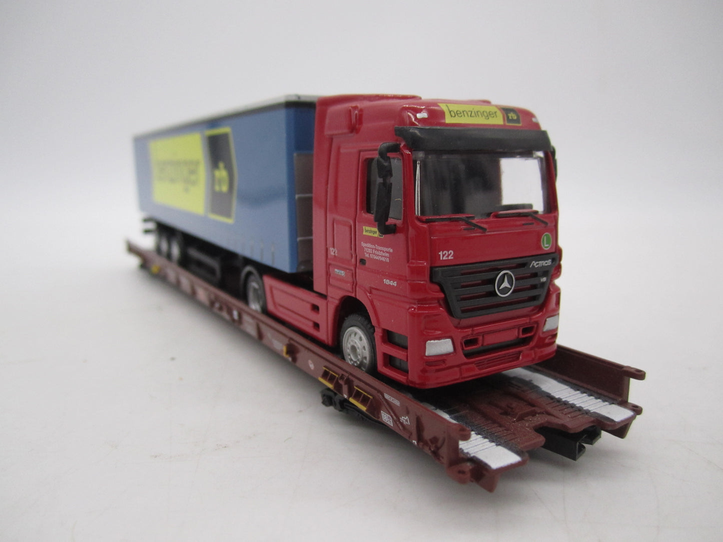 Märklin H0 - 47418 - 5-delige set Lage vloerwagens Saadkms 690 "Rollende Landstrasse" van de DB