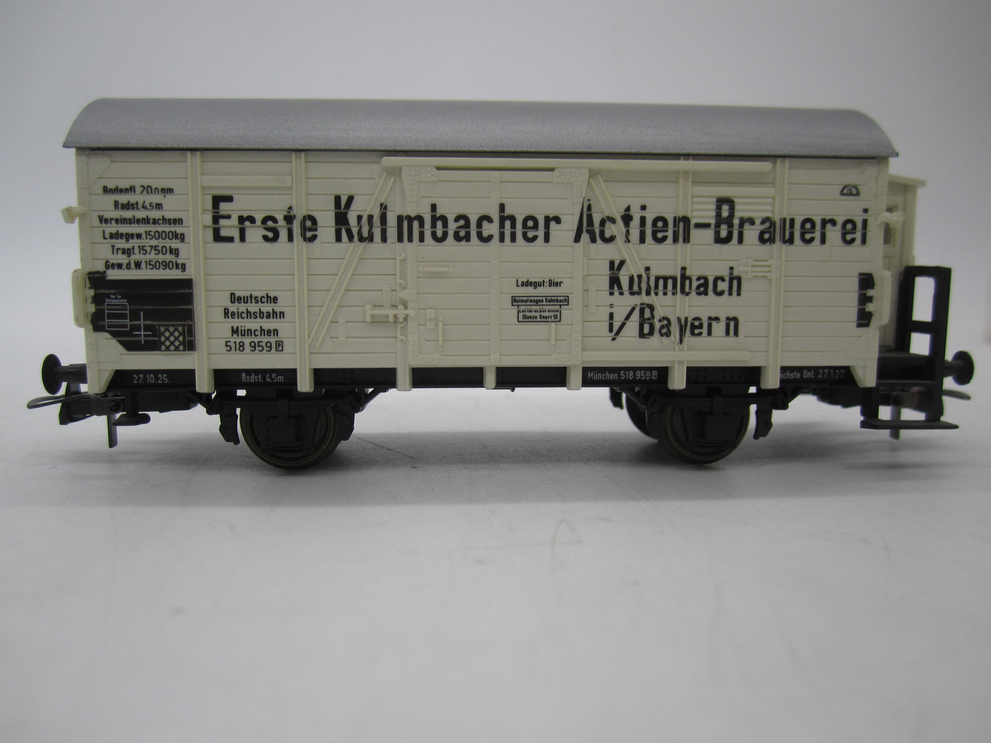 Roco H0 - 46015 - 2-assige bierwagen "Kulmbacher" van de DB