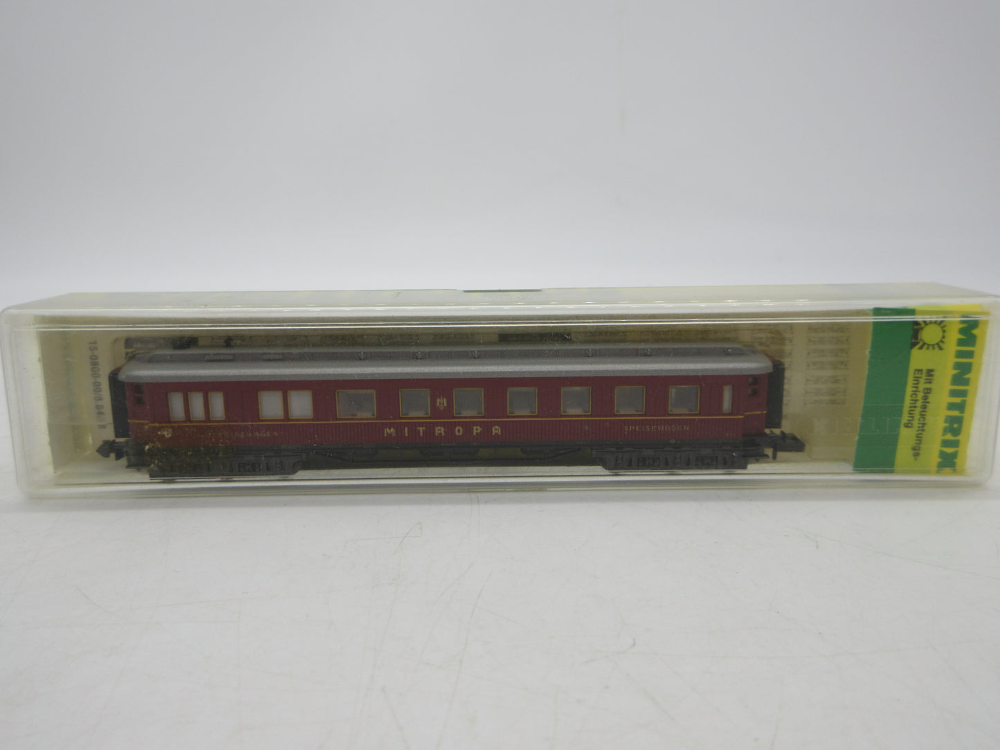 Minitrix N - 13118 - Speisewagen "Mitropa" met verlichting