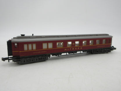Minitrix N - 13118 - Speisewagen "Mitropa" met verlichting