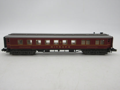 Minitrix N - 13118 - Speisewagen "Mitropa" met verlichting