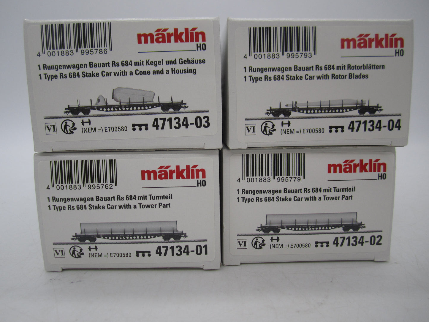 Märklin H0 - 47134 - 4-delige wagenset "Windkracht" van de DB, MHI